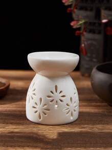 1 件陶瓷精油扩散器芳香灯、家居装饰香薰蜡烛台房间香薰香炉