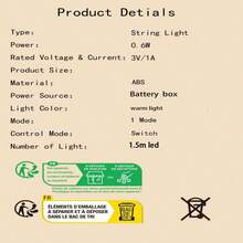 1 个 LED 雪人灯串，4.92 英尺 10 个 LED，电池供电（不含电池），适用于圣诞树、室内、婚礼装饰、房间装饰、圣诞装饰、圣诞灯、卧室装饰、家居装饰、派对装饰、节日、圣诞礼物、感恩节、圣诞树装饰饰品 - 暖色 - 查看 10