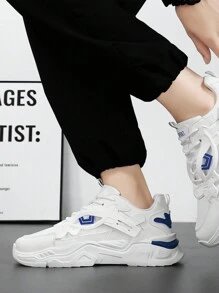 1 Đôi Giày Nam Màu Đỏ Nổ Mạnh Mẽ 2024 Giày Thể Thao Chạy Bộ Thanh Thiếu Niên Giày Thường Ngày - trắng - Xem 9