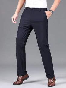 男士时尚商务休闲直筒正装裤