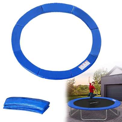 VA-Cerulean Ø244cm / 305cm / 366cm cubiertas de borde para trampolines azul / colorido cubierta de resorte resistente a desgarros protección de bordes resistente a los rayos UV tapete de seguridad trampolines de jardín accesorios de trampolín para fitness