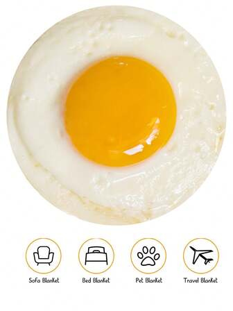 1 件玉米饼/扁面包毯、柔软毯子、温暖床毯、适合成人男女的有趣食物圆形毯、新奇逼真的饼干毯、适合所有人的超大独特食物毯