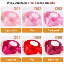 1 Rollo de 25 yardas de cinta de satén de 4 cm/1,57 pulgadas de ancho en colores variados - Perfecta para hacer lazos de rosas, decoraciones de pasteles y navideñas - Vibrante, suave, cintas para manualidades y envoltorios de regalos, Día de San Valentín
