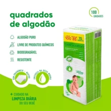 Bellacotton Cotton Square For Baby - trắng - Xem 2