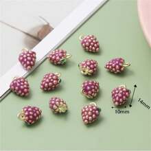 5/10pcs Assorted Metal 3D Fruit Shaped DIY Pendant Charms For Earrings, Bracelets, Keychains, Bags - Multicolor - View 13