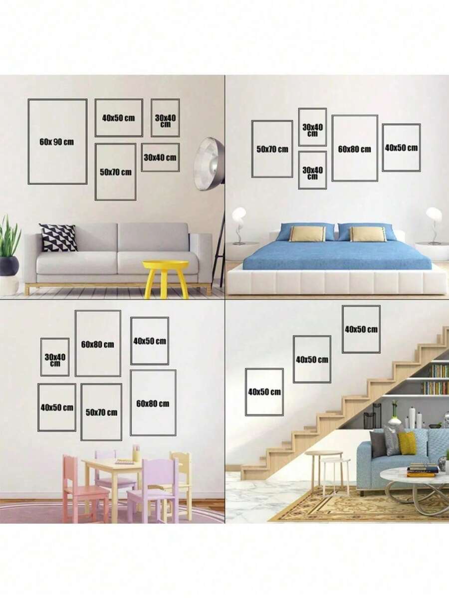 1pc Tranh nghệ thuật treo tường Giáng sinh Trang trại Hình ảnh Rừng Hươu Rừng Áp phích và bản in Tranh vải mùa đông Trang trí nhà Không có khung, Đồ trang trí Giáng sinh, Quà tặng Giáng sinh - Nhiều màu - Xem 1