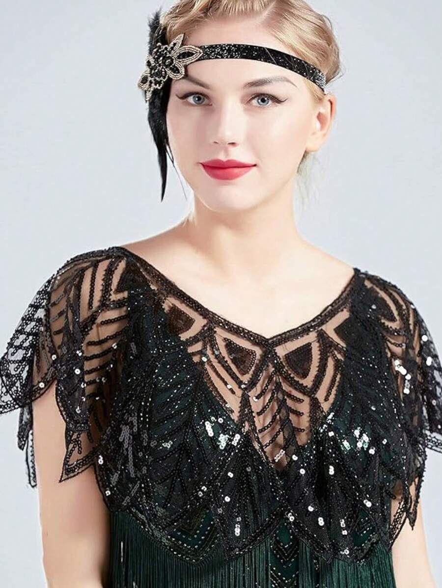 1920s evening shawl