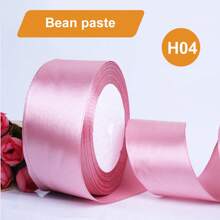 1 Rollo de 25 yardas de cinta de satén de 4 cm/1,57 pulgadas de ancho en colores variados - Perfecta para hacer lazos de rosas, decoraciones de pasteles y navideñas - Vibrante, suave, cintas para manualidades y envoltorios de regalos, Día de San Valentín