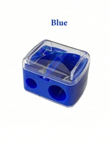 2pcs/1pc Dual Hole Pencil Sharpener, 4 Color Options, Suitable For Eyeliner, Eyebrow And Makeup Pencils, Mini Portable Multifunctional Pencil Sharpener For Back To School Season, Cosmetics, Affordable Price, Room Decor, Vanity, Travel, Bedroom, Makeup Accessories, Christmas Gift - Multicolor - View 4