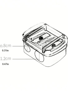 2pcs/1pc Dual Hole Pencil Sharpener, 4 Color Options, Suitable For Eyeliner, Eyebrow And Makeup Pencils, Mini Portable Multifunctional Pencil Sharpener For Back To School Season, Cosmetics, Affordable Price, Room Decor, Vanity, Travel, Bedroom, Makeup Accessories, Christmas Gift - Multicolor - View 9