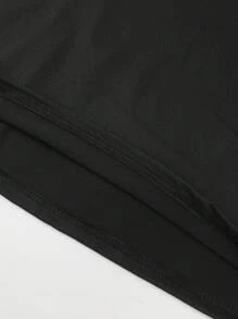 Plus Size Letter Print Two Pieces, Casual Short Sleeve T-Shirt & Biker Shorts Outfits, Women's Plus Size Clothing - Màu Hồng Tươi - Xem 3