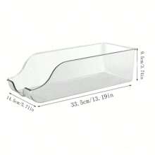 1pc Kitchen Food Storage Canister Set, Soda Can Organizer For Pantry, Refrigerator And Freezer, Transparent, Can Hold Food And Soup Cans