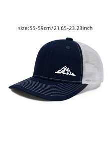 1pc Unisex Adjustable Size Truck Driver Hat Baseball Cap Dad Hat Casual Wear Suitable For Daily Use, Outdoor Traveling, Hiking, Gift, Holiday, Party - Style B - View 5