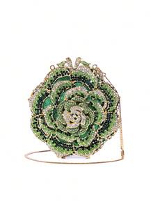 Milan Brand Handmade Rhinestone Embellished Evening Clutch Bag For Women, Non-Smartphone Fitting - Multicolor - View 2
