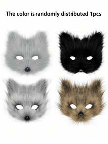 3 món/bộ trang phục hóa trang Halloween tai cáo lông xù, găng tay chân và phụ kiện cosplay đuôi tai cáo - Nhiều màu - Xem 11