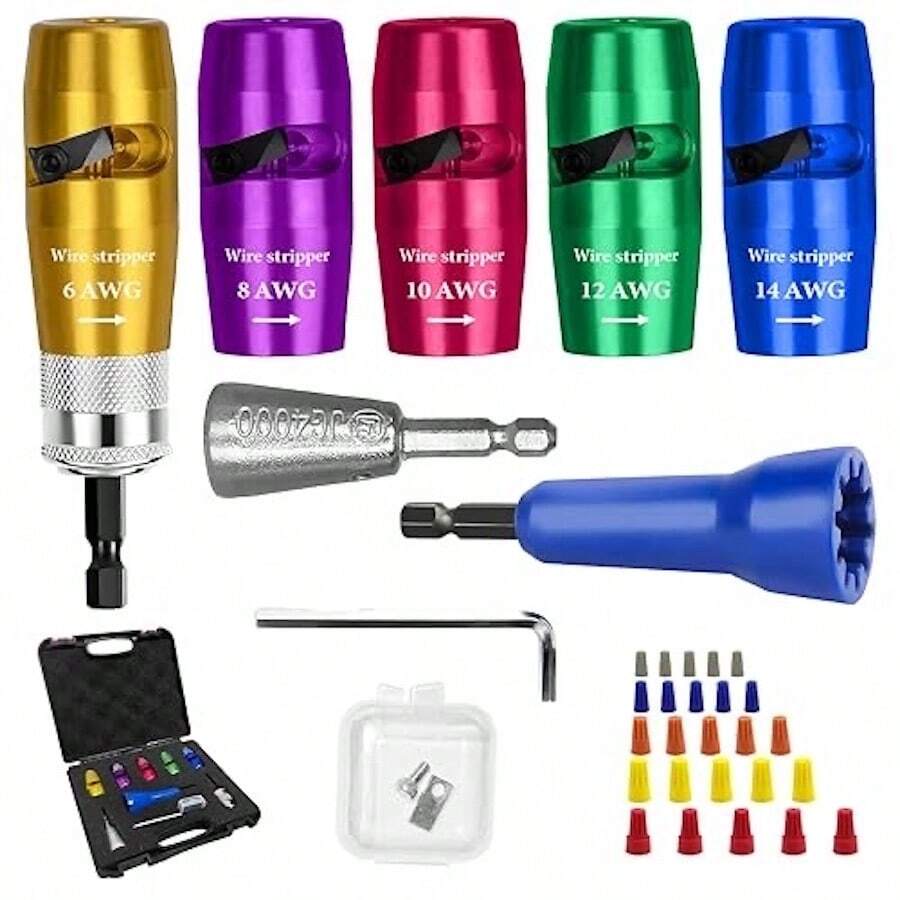 électricien 6/8/10/12/14 AWG, Outil à Dénuder Et Tordre Les Fils