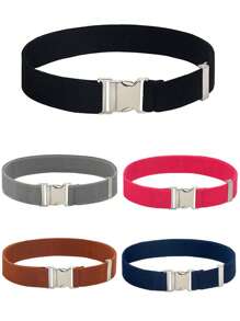 1pc Kids Magnetic Buckle Elastic Waist Belt,Simple & Fashionable Clothing Decor For Wedding, Party, Performance, Suitable For Boys And Girls, Daily Wear, Holiday & Birthday Gift