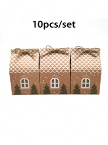 Mini Christmas House Gift Box, Packaging Boxes, Candy Box, Party Supplies, Baking Accessories, Christmas Packaging Box & Bags, Holiday Items Christmas Decorations Christmas Decor Christmas Gifts Christmas Wrapping Paper  Christmas Party Supplies Christmas Gift Bags Christmas Bags Christmas Stickers
