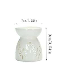 1 件陶瓷精油扩散器芳香灯、家居装饰香薰蜡烛台房间香薰香炉