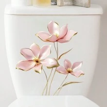 1 miếng dán tường in hình nắp bồn cầu hình bướm tulip thanh lịch, miếng dán trang trí phòng tắm chống thấm nước, miếng dán, miếng dán tường, miếng dán vinyl để trang trí nhà cửa, vật dụng trang trí mùa xuân làm mới ngôi nhà của bạn, miếng dán trang trí lễ hội quà tặng sinh nhật tốt nghiệp - Nhiều màu - Xem 10