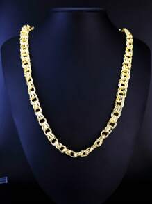 1 Piece Hip-Hop Punk Style Infinity Symbol 14K Gold-Plated Zinc Alloy Thick Chain Motorcycle Accessory - Infinity Symbol - View 1