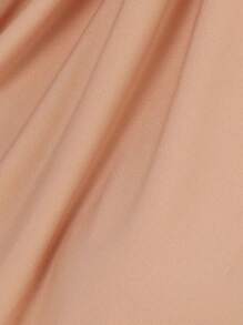 1pc Women's Solid Color Hijab Closed Back Caps Abaya Accessories Daily Under Cap Women Veil - Beige - View 2