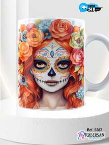 Personalized Halloween 3D Different Porcelain Coffee Mugs 325ml - 白色 - 查看 1