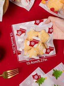 20/30/35/40/50 件圣诞礼品袋 - 自封透明塑料，适用于糖果和饼干，非常适合节日礼物和派对礼物礼品袋小礼品袋，款式随机 - 彩色 - 查看 7