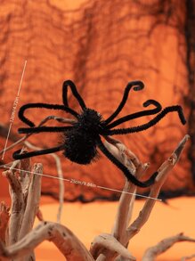 1 件万圣节蜘蛛发夹 - 黑色 - 查看 2