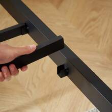 Metal Bed Frame With Headboard And Footboard, Heavy Duty Platform With Under-Bed Storage, Anti-Slip, Noise-Free, No Box Spring Required - Black - View 6