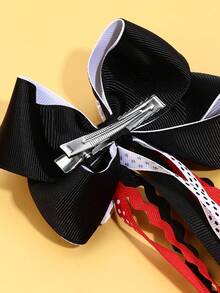 1pc Halloween Curly Hair Clip, Suitable For Girls, Shiny Scary Bloody Eyeball Curly Bow Crocodile Clip Skull Ghost Hairpin, Halloween Cosplay Party Hair Clip, Costume Hair Clip, Children's Hair Accessory - Multicolor - View 9