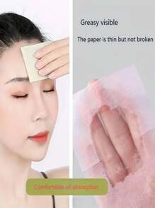 1PC/10pcs Oil Absorbing Paper For Oily Skin - Portable, Alcohol Free, Single Layer, Refreshing Makeup Essential For Men And Women (100 Pieces Set) - Multicolor - View 4