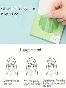 1PC/10pcs Oil Absorbing Paper For Oily Skin - Portable, Alcohol Free, Single Layer, Refreshing Makeup Essential For Men And Women (100 Pieces Set) - Multicolor - View 8