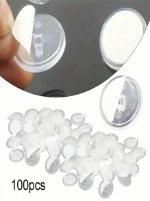 100 mini crochets auto-adhésifs transparents pour plafond - solides et faciles à utiliser, conviennent pour Halloween, Noël et diverses décorations de fête, décoration murale DIY et affichage sans soudure de drapeaux. Très adapté pour une utilisation intérieure et extérieure, Noël