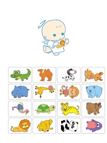 Christmas Decoration 1 Pc Children's Puzzle Baby Matching Card Early Education Cognitive Card, Vegetables And Fruits, Transportation, Daily Necessities, Animal Cognitive Puzzle Boys And Girls Toys School, Student,Stationery,School Supplies