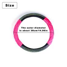 Phụ kiện bọc vô lăng xe ô tô bằng đá Rhinestone sang trọng mới, Phụ kiện thời trang mùa đông không thể thiếu cho phụ nữ - Một cỡ - Xem 6