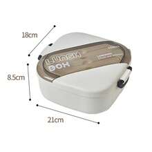 Hộp đựng cơm trưa Bento chia ngăn, hộp đựng thức ăn chống rò rỉ, an toàn với lò vi sóng và máy rửa chén - Nhiều màu - Xem 3