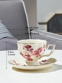 1 Set Of European Style Kettle Cup And Plate Set, Afternoon Tea Set