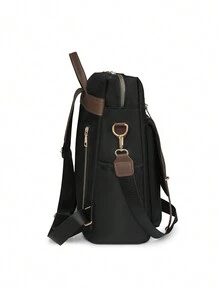 Fashionable Casual High-End Unisex Large Capacity Backpack For Commuting, Travel, School, Daily Use - Black - View 4