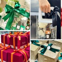 1 Rollo de 25 yardas de cinta de satén de 4 cm/1,57 pulgadas de ancho en colores variados - Perfecta para hacer lazos de rosas, decoraciones de pasteles y navideñas - Vibrante, suave, cintas para manualidades y envoltorios de regalos, Día de San Valentín