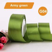 1 Rollo de 25 yardas de cinta de satén de 4 cm/1,57 pulgadas de ancho en colores variados - Perfecta para hacer lazos de rosas, decoraciones de pasteles y navideñas - Vibrante, suave, cintas para manualidades y envoltorios de regalos, Día de San Valentín