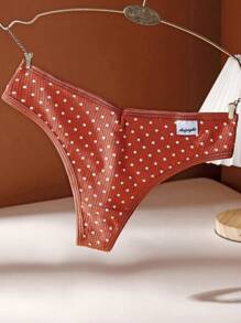 4 packs de bragas de mujer japonesas sexy de tiro bajo tipo tanga con costilla - Multicolor - Ver 3