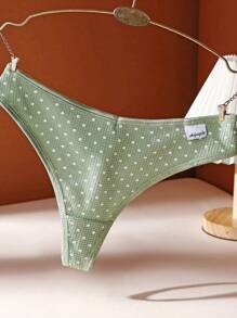4 packs de bragas de mujer japonesas sexy de tiro bajo tipo tanga con costilla - Multicolor - Ver 4