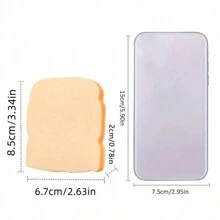 1pc Squishy Bread Shaped Slow Rising Stress Relief Toy, Gag Gift (Toast Style)