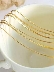 1pc Women's Minimalist Stylish Double Layer Bracelet, Stainless Steel Multi-Layer Chain Design, Simple And Versatile, Won't Fade, Suitable For Daily Wear