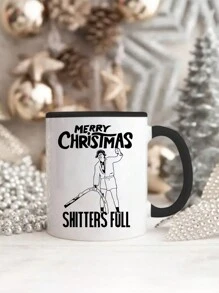 1pc 11zo Christmas Coffee Mugs,Christmas Mug Ceramic,Reusable,Autumn Coffee Cup,Vivid Ventures Shitters Full Coffee Mug - Griswold Christmas Vacation Gift - Funny Mug Cousin Eddie National Lampoons, Xmas Christmas Decor,Fall Decor,Pumpkin Spice,Autumn Decor,Thanksgiving Gift,Pumpkin Mug,Christmas Party Cup Back To School