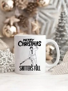 1pc 11zo Christmas Coffee Mugs,Christmas Mug Ceramic,Reusable,Autumn Coffee Cup,Vivid Ventures Shitters Full Coffee Mug - Griswold Christmas Vacation Gift - Funny Mug Cousin Eddie National Lampoons, Xmas Christmas Decor,Fall Decor,Pumpkin Spice,Autumn Decor,Thanksgiving Gift,Pumpkin Mug,Christmas Party Cup Back To School