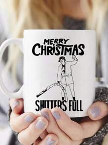 1pc 11zo Christmas Coffee Mugs,Christmas Mug Ceramic,Reusable,Autumn Coffee Cup,Vivid Ventures Shitters Full Coffee Mug - Griswold Christmas Vacation Gift - Funny Mug Cousin Eddie National Lampoons, Xmas Christmas Decor,Fall Decor,Pumpkin Spice,Autumn Decor,Thanksgiving Gift,Pumpkin Mug,Christmas Party Cup Back To School