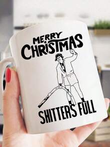 1pc 11zo Christmas Coffee Mugs,Christmas Mug Ceramic,Reusable,Autumn Coffee Cup,Vivid Ventures Shitters Full Coffee Mug - Griswold Christmas Vacation Gift - Funny Mug Cousin Eddie National Lampoons, Xmas Christmas Decor,Fall Decor,Pumpkin Spice,Autumn Decor,Thanksgiving Gift,Pumpkin Mug,Christmas Party Cup Back To School