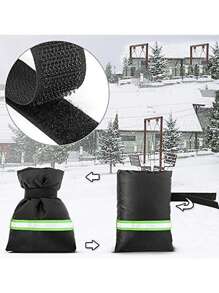 1pc Outdoor Faucet Cover, Water Tap Freeze Protection Sleeve, Insulated Winter Hose Bib Faucet Jacket, Christmas Holiday Frost Guard Gift For Friends (Random Style) - Multicolor - View 2